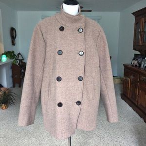 Flax by Jeanne Engelhart Wool Blend Coat